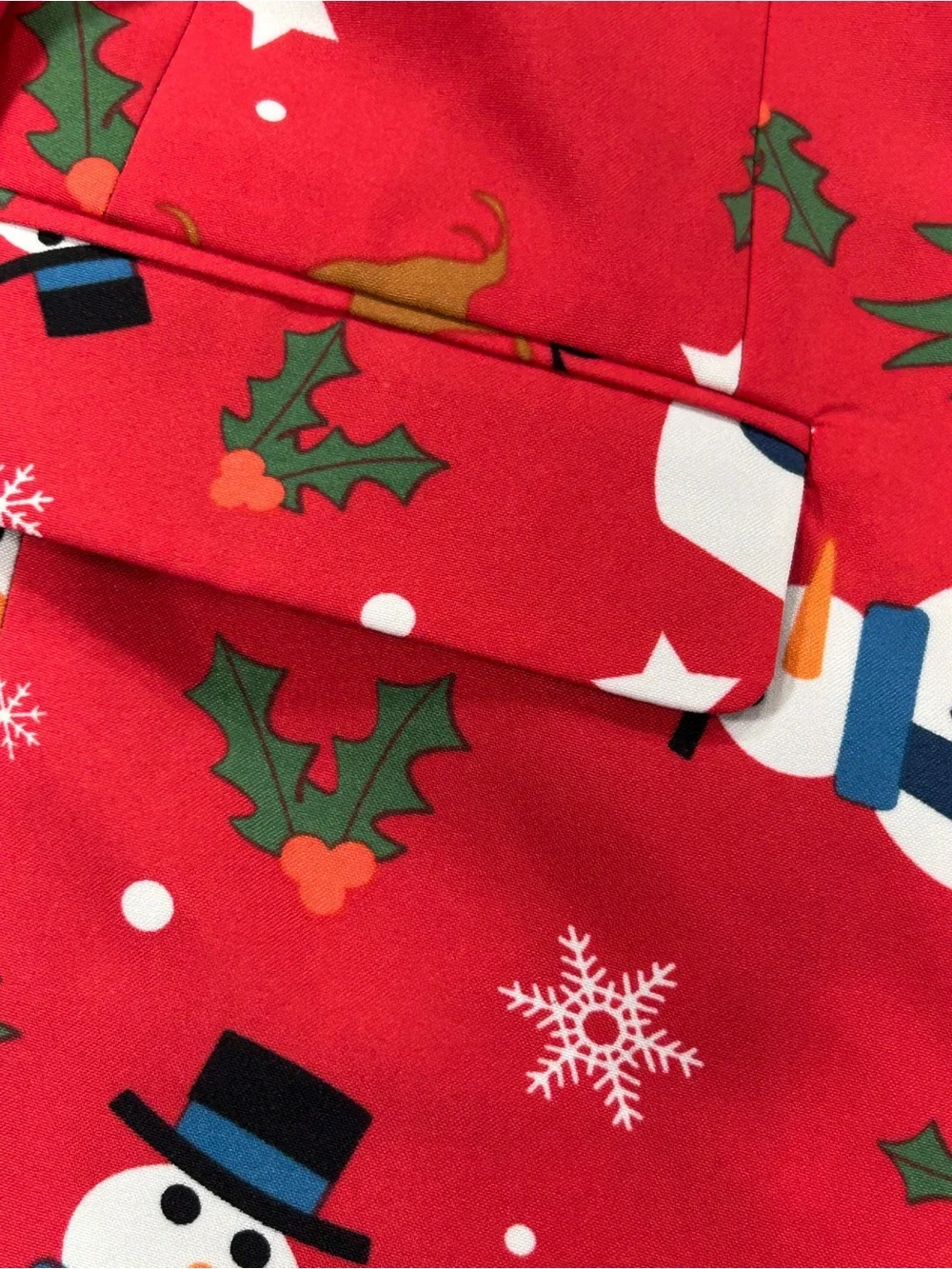 NWT OppoSuits Men’s 44 Red Christmas Snowman Reindeer Holiday Blazer